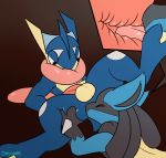  2018 ambiguous_gender anal animated anthro balls butt butt_grab carpetwurm deep_rimming duo erection eyes_closed greninja hand_on_butt hi_res internal lucario lying male male/ambiguous nintendo nude on_back oral penis pok&eacute;mon pok&eacute;mon_(species) rimming sex signature tapering_penis throbbing tongue video_games 