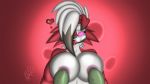  &lt;3 anthro ball_gag big_breasts breast_expansion breasts breathable_gag canine digital_media_(artwork) female fur gag gagged glowing glowing_eyes icy_vinyl inflation looking_pleasured lycanroc mammal midnight_lycanroc nintendo nipple_penetration nipples penetration pink_eyes pok&eacute;mon pok&eacute;mon_(species) red_background red_fur simple_background solo tentacles video_games 