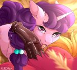  big_macintosh_(mlp) big_penis equine fellatio female feral friendship_is_magic horn horse kuroran male male/female mammal my_little_pony oral penis pony sex sugar_belle_(mlp) unicorn 