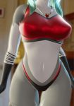  2018 3d_(artwork) animated anthro ashnar blender_(software) breasts camel_toe clothed clothing digital_media_(artwork) female flash fur green_hair grey_fur hair jewelry mammal navel necklace nipples procyonid raccoon sasha_(ashnar) solo undressing 