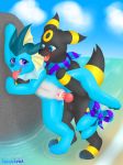  black_fur blue_body blue_eyes cum eeveelution female fur male male/female mammal markings nintendo penetration penis pok&eacute;mon pok&eacute;mon_(species) purple_eyes pussy species: splash_(splishsplat) splishsplat umbreon vaginal vaginal_penetration vaporeon video_games wish_(splishsplat) 