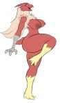  blaziken breasts danonymous female nintendo nipples pok&eacute;mon pok&eacute;mon_(species) simple_background solo video_games white_background 