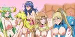  2boys 5girls areolae artist_request blonde_hair blue_eyes blue_hair blush breasts brown_hair censored crossover crown cum cum_on_breasts facial fire_emblem green_eyes green_hair hanging_breasts kid_icarus large_breasts licking long_hair lucina metroid multiple_boys multiple_girls nintendo nipples palutena pointy_ears ponytail princess_peach princess_zelda pubic_hair samus_aran sex super_mario_bros. super_smash_bros. the_legend_of_zelda tiara tongue_out zero_suit 