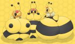  anthro anthrofied arthropod belly big_belly big_breasts big_butt breasts butt combee female group huge_breasts huge_butt huztar hyper hyper_butt looking_at_viewer nintendo nipples one_eye_closed pok&eacute;mon pok&eacute;mon_(species) tongue tongue_out video_games voluptuous wink 