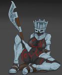  armor big_breasts breasts dark_souls dark_souls_3 female hi_res humanoid iudex_gundyr melee not_furry nukenugget pussy simple_background solo spread_legs spreading tools unconvincing_armor video_games 