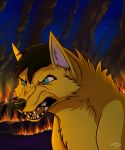  angry canine female fire fox kira_redpaw luca mammal nine_tailed_fox vulpine_pupils 