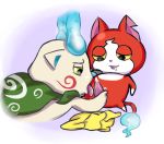  cat cum feline fellatio jibanyan komasan male male/male mammal oral penis sex tapering_penis video_games yo-kai_watch zadrlover 