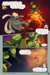  2018 anthro backsack balls blaziken comic digital_drawing_(artwork) digital_media_(artwork) erection fight fire grovyle haychel hi_res kick male nintendo penis pok&eacute;mon pok&eacute;mon_(species) red_balls sexual_competition video_games 