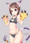  cat_girl cosplay digimon digimon_adventure gloves short_hair tail tailmon yagami_hikari 