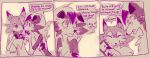 2018 blush cellphone comic dialogue duo grimart lycanroc male midday_lycanroc midnight_lycanroc monochrome nintendo phone pok&eacute;mon pok&eacute;mon_(species) video_games 