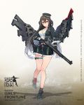  armor bangs bare_legs black_hair blush brown_eyes character_name closed_mouth coat copyright_name criss-cross_halter ddal full_body girls_frontline gun hair_between_eyes hair_ornament halterneck hat heterochromia highres italian_flag italy legs long_hair looking_at_viewer m1014 m1014_(girls_frontline) official_art red_eyes shoes shotgun sidelocks solo standing thighs trigger_discipline very_long_hair weapon x_hair_ornament 