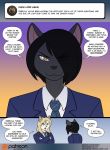  2018 cat comic conditional_dnp dialogue english_text feline female kadath mammal rebecca_(kadath) riley_(kadath) text 