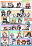  6+girls abukuma_(kantai_collection) ahoge akatsuki_(kantai_collection) amatsukaze_(kantai_collection) antenna_hair asashimo_(kantai_collection) bangs black_hair blonde_hair bowl brown_eyes brown_hair chopsticks closed_eyes commentary_request crescent crescent_hair_ornament double_bun eating eyepatch fingerless_gloves flat_cap food food_in_mouth food_on_face glasses gloves green_hair grey_hair hachimaki hair_ornament hair_over_one_eye hair_ribbon hairband hairclip hamakaze_(kantai_collection) hand_on_own_face hat hatsukaze_(kantai_collection) hatsushimo_(kantai_collection) headband headgear hibiki_(kantai_collection) high_ponytail highres holding holding_chopsticks ikazuchi_(kantai_collection) inazuma_(kantai_collection) isokaze_(kantai_collection) kantai_collection kasumi_(kantai_collection) kinugasa_(kantai_collection) kisaragi_(kantai_collection) kuma_(kantai_collection) lavender_hair light_brown_hair long_hair majin_go! mochizuki_(kantai_collection) multiple_girls mutsuki_(kantai_collection) one_eye_closed open_mouth pink_eyes pink_hair remodel_(kantai_collection) rensouhou-chan ribbon round_teeth school_uniform semi-rimless_eyewear sendai_(kantai_collection) serafuku shimakaze_(kantai_collection) short_hair side_ponytail silver_hair smile sparkle tama_(kantai_collection) teeth tenryuu_(kantai_collection) tokitsukaze_(kantai_collection) translation_request twintails under-rim_eyewear uzuki_(kantai_collection) yahagi_(kantai_collection) yayoi_(kantai_collection) yukikaze_(kantai_collection) yuubari_(kantai_collection) zuihou_(kantai_collection) 