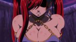  10s 1girl animated animated_gif breasts cleavage erza_scarlet fairy_tail female large_breasts red_hair 