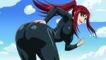  10s 1girl animated animated_gif ass ass_shake erza_scarlet fairy_tail female red_hair 