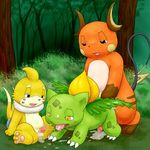  buizel ivysaur nintendo pokemon raichu 