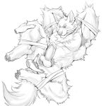  2018 abs absurd_res anthro biceps canine digital_media_(artwork) hi_res kemono male mammal muscular muscular_male pecs penis simple_background tupidwithouts wolf 