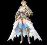  armor blonde_hair clevage huge_breasts knight 
