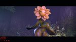  2018 3d_(artwork) adriandustred anthro big_breasts blush breasts butt digital_media_(artwork) female flora_fauna flower nintendo nipples not_furry nude plant pok&eacute;mon pok&eacute;mon_(species) smile source_filmmaker sunflora thick_thighs video_games 