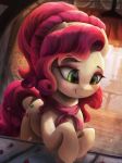  2018 absurd_res cherry cherry_jubilee_(mlp) cutie_mark earth_pony equine female feral food friendship_is_magic fruit hair hi_res horse inside mammal my_little_pony pony smile solo vanillaghosties 