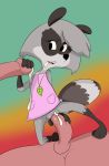  2018 clothed clothing cum cum_in_mouth cum_inside female freeflyspecter male mammal melissa_raccoon penetration penis procyonid raccoon solo_focus the_raccoons vaginal vaginal_penetration 