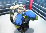  king_(tekken) male muscular penis royalty subaru_aotk submission_hold tekken video_games wrestling 