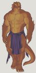  abs anthro argonian barefoot biceps big_muscles brown_scales brown_skin claws clothed clothing fin grey_background huge_muscles loincloth mal_ek male muscular muscular_male orange_eyes pecs reptile scales scalie simple_background solo standing the_elder_scrolls toe_claws topless triceps video_games walking 