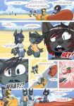  2018 anthro breasts brother brother_and_sister canine clothed clothing comic dialogue digital_media_(artwork) english_text female fox foxy_pyro fur hair male mammal nude penis ratcha_(artist) rick_(ratcha) rina_(ratcha) sibling sister text 