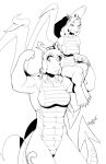  bodyguard breasts dragon female looking_at_viewer muscular muscular_female queen_oscura razorfox scalie 