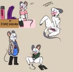  2017 anthro anus bare_chest big_ears blush boots chloe clothing dildo eyewear female footwear fur glasses hair honky_kat mammal masturbation mouse nipples open_mouth pussy rodent sex_toy squeaking sweat sweater underwear vibrator white_fur 