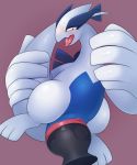  black_eyes blue_skin blush cute_fangs dildo female knotted_dildo large_penetration legendary_pok&eacute;mon lugia nintendo open_mouth penetration pink_background pink_pussy pok&eacute;mon pok&eacute;mon_(species) pussy pussy_juice sex_toy simple_background slimefur solo spread_legs spreading tight_fit tongue tongue_out vaginal vaginal_penetration video_games white_skin 