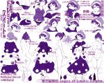  absurdres angry blob book commentary_request crying crying_with_eyes_open doremy_sweet dream_soul dress expressions happy hat highres hiyuu_(flying_bear) long_hair monochrome nightcap nude pom_pom_(clothes) purple tail tail_wrap tapir_tail tears touhou translation_request underwear 