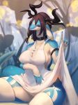  2018 anthro breasts claws dragon female hair horn looking_at_viewer shian smile solo 