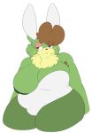  2016 :&lt; alpha_channel animal_crossing anthro areola armpit_hair bear belly big_breasts big_nipples biped black_nose blush_sticker breasts brown_eyes brown_hair bunny_costume camel_toe charlise_(animal_crossing) cheek_tuft chest_tuft clothed clothing costume digital_drawing_(artwork) digital_media_(artwork) eye_through_hair eyelashes eyeshadow fake_ears fake_rabbit_ears female front_view frown fur green_fur green_nipples hair half-closed_eyes half-length_portrait huge_breasts l00dpanda legwear lingerie looking_away makeup mammal multicolored_fur muzzle_(marking) nintendo nipples one_breast_out overweight overweight_female portrait short_hair simple_background solo standing teddy_(clothing) tights translucent_hair transparent_background tuft two_tone_fur video_games white_clothing yellow_fur 