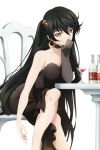  artist_request bangs black_dress black_hair breasts choker cleavage collarbone covering_mouth crossed_legs dress earrings eyebrows_visible_through_hair hair_ornament hand_over_own_mouth jewelry leaning_forward long_hair looking_at_viewer medium_breasts official_art sitting sleeveless sleeveless_dress solo strapless strapless_dress tales_of_(series) tales_of_asteria tales_of_berseria transparent_background velvet_crowe very_long_hair yellow_eyes 