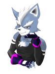  anthro canine half-closed_eyes looking_at_viewer male mammal nintendo red_eyes seductive smile solo star_fox video_games wolf wolf_o&#039;donnell ミズキ 