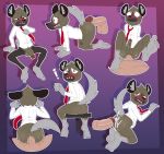  absurd_res aggressive_retsuko anal anal_penetration barefoot bottomless butt clothed clothing cum haida hi_res hyena jerseydevil male male/male mammal necktie penetration penis 