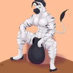  angrypotato96 animal_genitalia anthro balls big_balls equine hair huge_balls hyper hyper_balls hyper_sheath male mammal muscular muscular_male nipple_piercing nipples nude pecs piercing sampson_(angrypotato96) sheath sitting solo spread_legs spreading zebra 