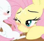  &lt;3 &lt;3_eyes angel_(mlp) blush cum cum_in_mouth cum_inside cum_on_face cum_string duo equine erection eyelashes fellatio female feral feral_on_feral fluttershy_(mlp) friendship_is_magic fur hair half-closed_eyes horse interspecies lagomorph larger_female male male/female mammal my_little_pony one_eye_closed open_mouth oral orgasm pegasus penis pink_hair pony rabbit sex size_difference smaller_male smile soulcentinel tongue tongue_out white_fur wings 