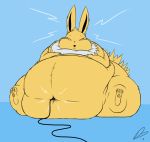  &lt;3 2018 3_toes belly big_belly deep_navel dullpoint eeveelution electric female fur hi_res jolteon mammal navel navel_fetish navel_penetration navel_poke nintendo obese overweight penetration plug pok&eacute;mon pok&eacute;mon_(species) solo toes video_games yellow_fur 