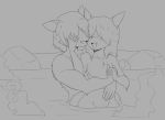  anthro canine dog embrace fox girly hair hot_spring male male/male mammal pelvis romantic thecon water wet_hair 