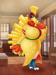  anthro avian bds_charmeleon big_breasts bird breasts clothed clothing cute digital_media_(artwork) feathers female front_view full_body ho-oh hope_(lancefoxcia) japanese_clothing kimono legendary_pok&eacute;mon nintendo pok&eacute;mon pok&eacute;mon_(species) solo standing video_games voluptuous wide_hips 