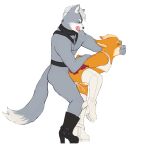  anal balls canine clothed clothing crossdressing fate_(artist) fox fox_mccloud male male/male mammal nintendo star_fox video_games wolf wolf_o&#039;donnell 