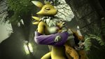  3d_(artwork) anthro big_breasts breasts canine claws cum cumshot digimon digital_media_(artwork) domination duo ejaculation eyes_closed fangs female female_domination forest fox fox_mccloud fox_whisper85 grass handjob larger_female looking_pleasured male male/female mammal muscular muscular_male nintendo nipples nude open_mouth orgasm paws penis renamon sex size_difference smaller_male source_filmmaker star_fox teeth tree video_games 