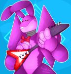  abstract_background animatronic anthro blue_background bonnie_(fnaf) five_nights_at_freddy&#039;s hi_res lagomorph machine male mammal rabbit robot simple_background solo toy-bonnie video_games 