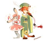  anthro canine cardcaptor_sakura cosplay disney duo female fox fur judy_hopps lagomorph male mammal nick_wilde pikaristar rabbit sakura_kinomoto syaoran_li zootopia 