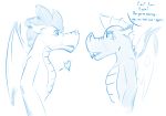  dialogue dragon duo fizzle_(mlp) friendship_is_magic garble_(mlp) love male male/male muscular my_little_pony 