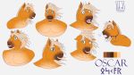  2018 angry anthro caramel_color equine fur h18 hair hi_res horse long_hair male mammal nordic open_mouth oscar_(h18) runes smile solo surprise tears 