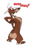  blush butt chetchaka cigar clothed clothing disney hat mammal mustelid partially_clothed smarty_weasel surprise toon_patrol weasel who_framed_roger_rabbit wide_hips 