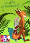  2018 anthro canine comic convenient_censorship cover dipstick_ears dipstick_tail disney duo english_text female fluffy fluffy_tail fox gloves_(marking) green_eyes hand_on_hip judy_hopps lagomorph looking_at_viewer male male/female mammal markings multicolored_tail nick_wilde nude purple_eyes rabbit robcivecat signature socks_(marking) standing tail_hug tasteful_nudity text url zootopia 